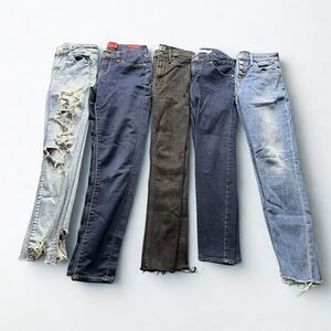 Womens Jeans Lot of Five Size 0 23 to 25 Inch Waist American Eagle Lucky